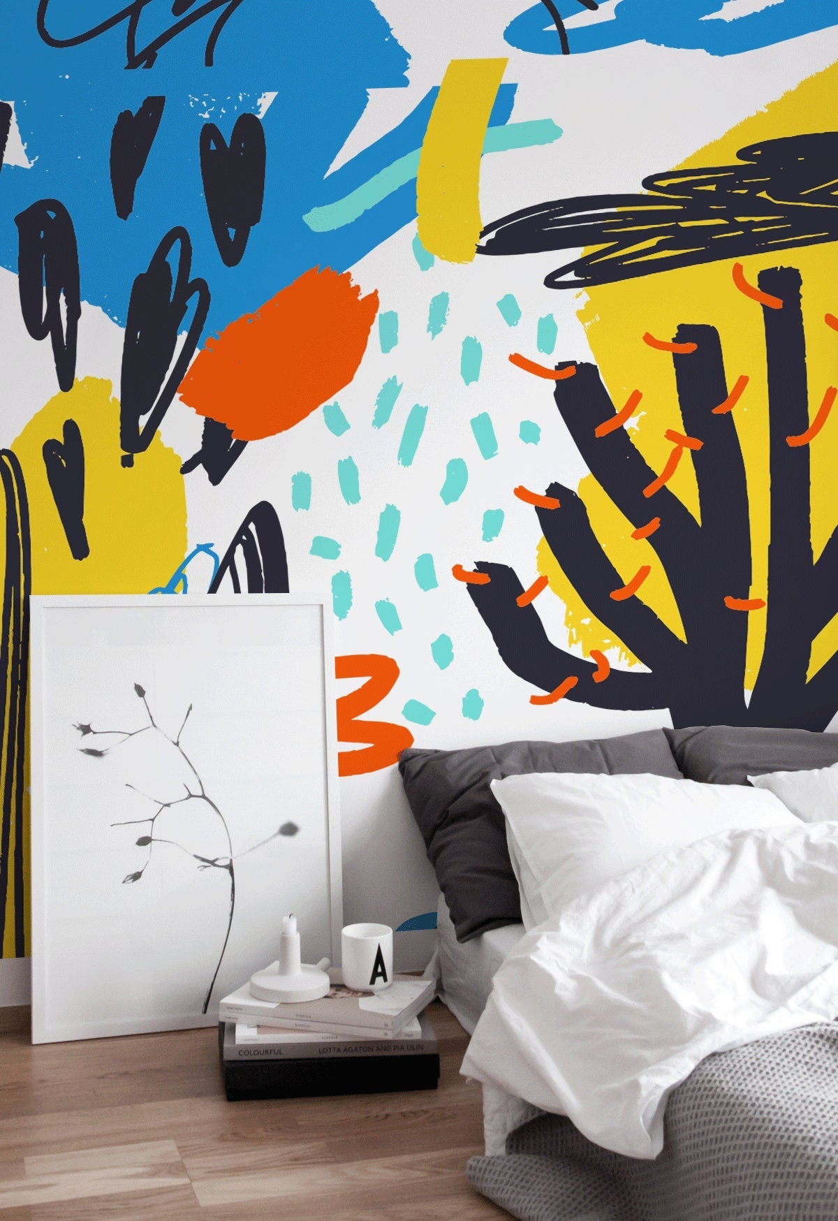 Abstract Art Playground Wallpaper - B868 - WallTrend