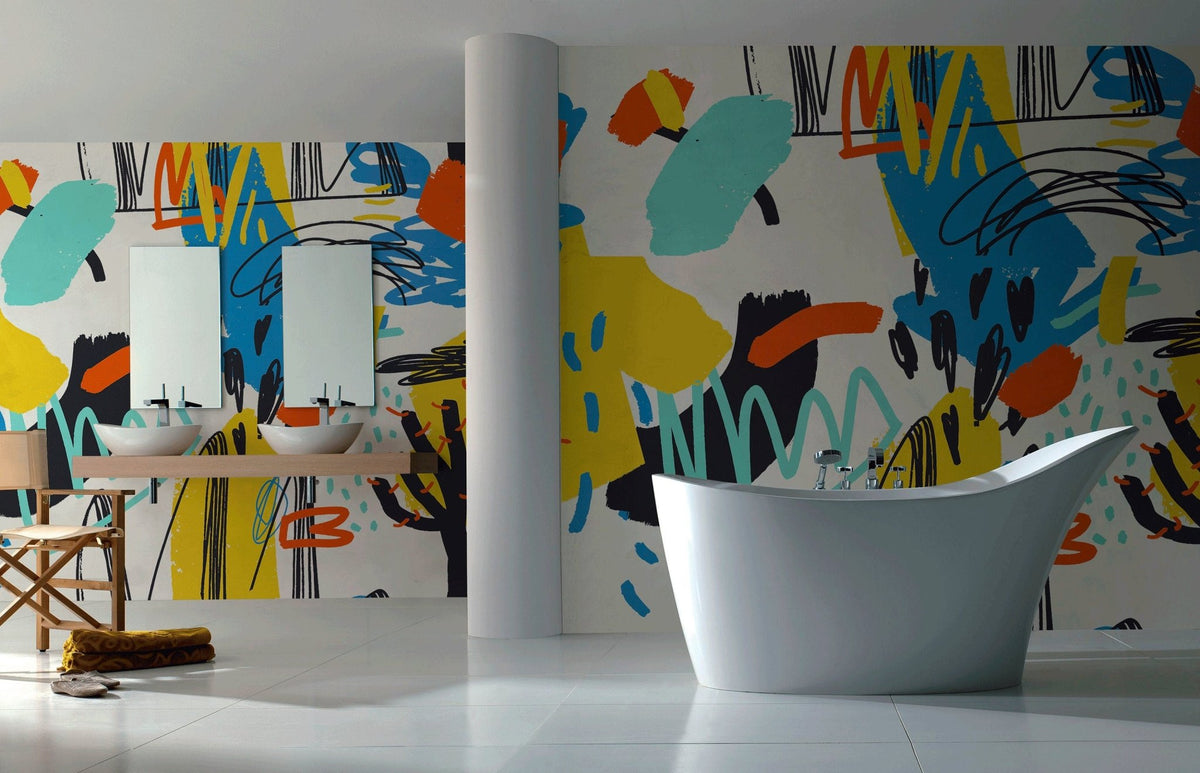 Abstract Art Playground Wallpaper - B868 - WallTrend