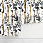 Abstract Bamboo Nature Wallpaper - B052 - WallTrend