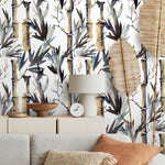 Abstract Bamboo Nature Wallpaper - B052 - WallTrend