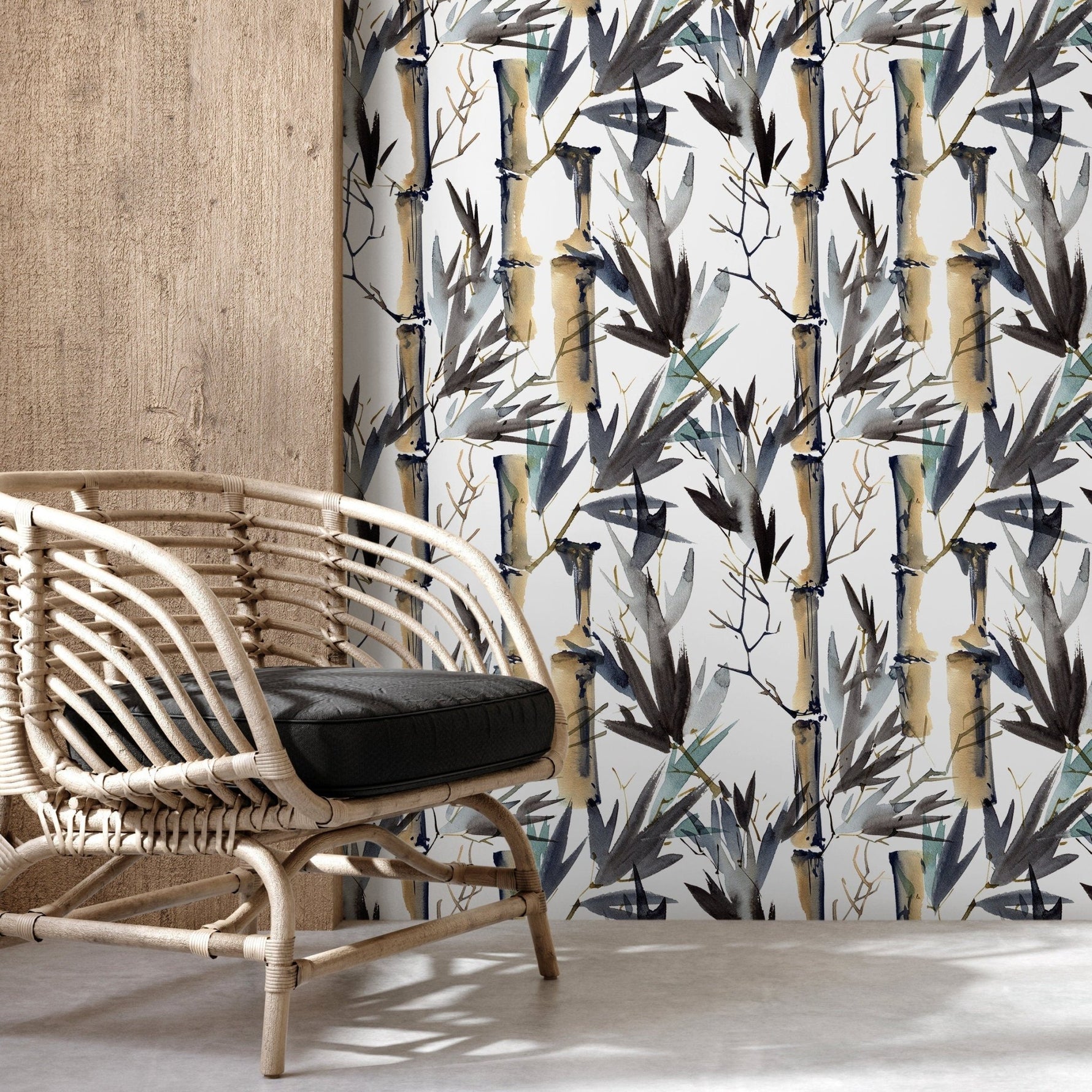 Abstract Bamboo Nature Wallpaper - B052 - WallTrend