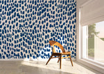 Abstract Blue Brushstrokes Wallpaper - B659 - WallTrend