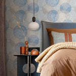 Abstract Blue Dot Mosaic Wallpaper - A053 - WallTrend