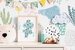 Abstract Botanical Doodles Wallpaper - B203 - WallTrend