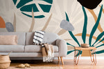 Abstract Botanical Shapes Wallpaper - C123 - WallTrend