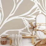 Abstract Botanical Shapes Wallpaper - D639 - WallTrend