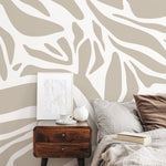 Abstract Botanical Shapes Wallpaper - D639 - WallTrend