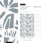 Abstract Botanical Shapes Wallpaper - D688 - WallTrend