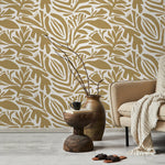 Abstract Botanical Shapes Wallpaper - D702 - WallTrend