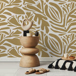 Abstract Botanical Shapes Wallpaper - D702 - WallTrend