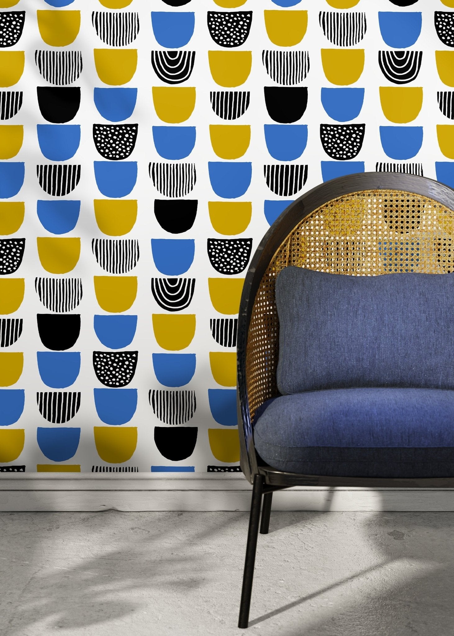 Abstract Bowl Shapes Wallpaper - B366 - WallTrend