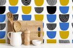 Abstract Bowl Shapes Wallpaper - B366 - WallTrend