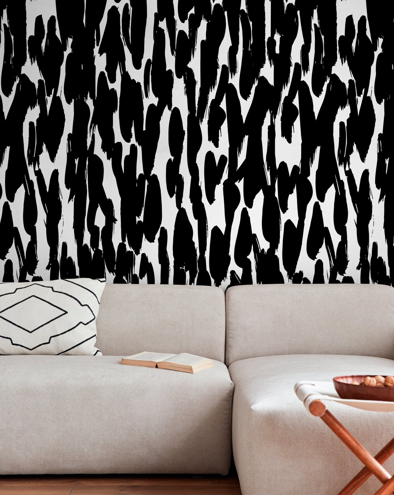 Abstract Brush Strokes Wallpaper - X072 - WallTrend