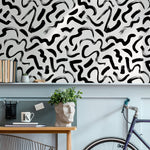 Abstract Brushstroke Chaos Wallpaper - B594 - WallTrend