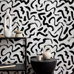 Abstract Brushstroke Chaos Wallpaper - B594 - WallTrend