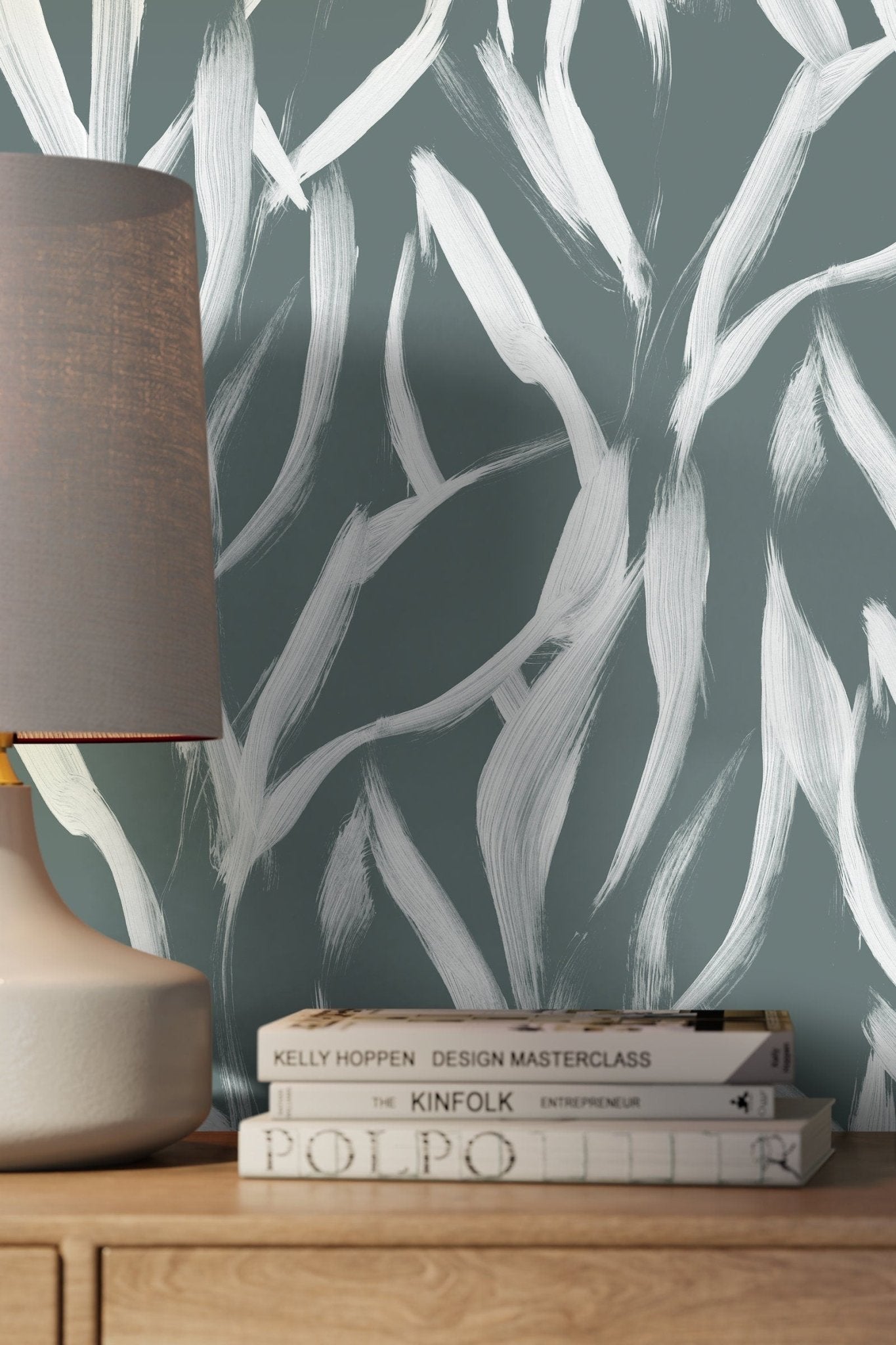 Abstract Brushstroke Chaos Wallpaper - C901 - WallTrend