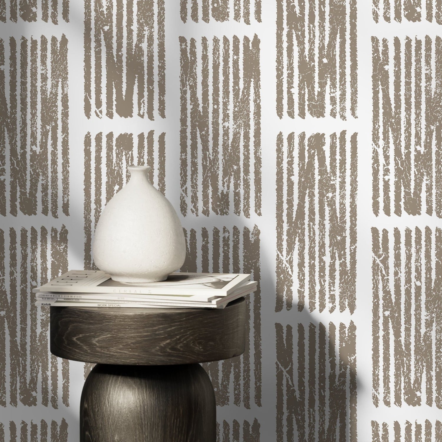 Abstract Brushstroke Harmony Wallpaper - C551 - WallTrend