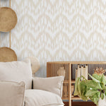 Abstract Brushstroke Herringbone Wallpaper - C744 - WallTrend