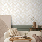 Abstract Brushstroke Herringbone Wallpaper - C744 - WallTrend