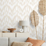 Abstract Brushstroke Herringbone Wallpaper - C744 - WallTrend