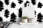 Abstract Brushstroke Trees Wallpaper - C885 - WallTrend