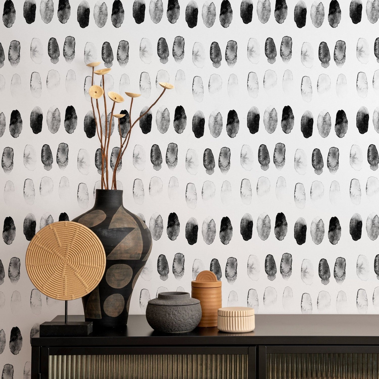 Abstract Brushstroke Wallpaper - A248 - WallTrend