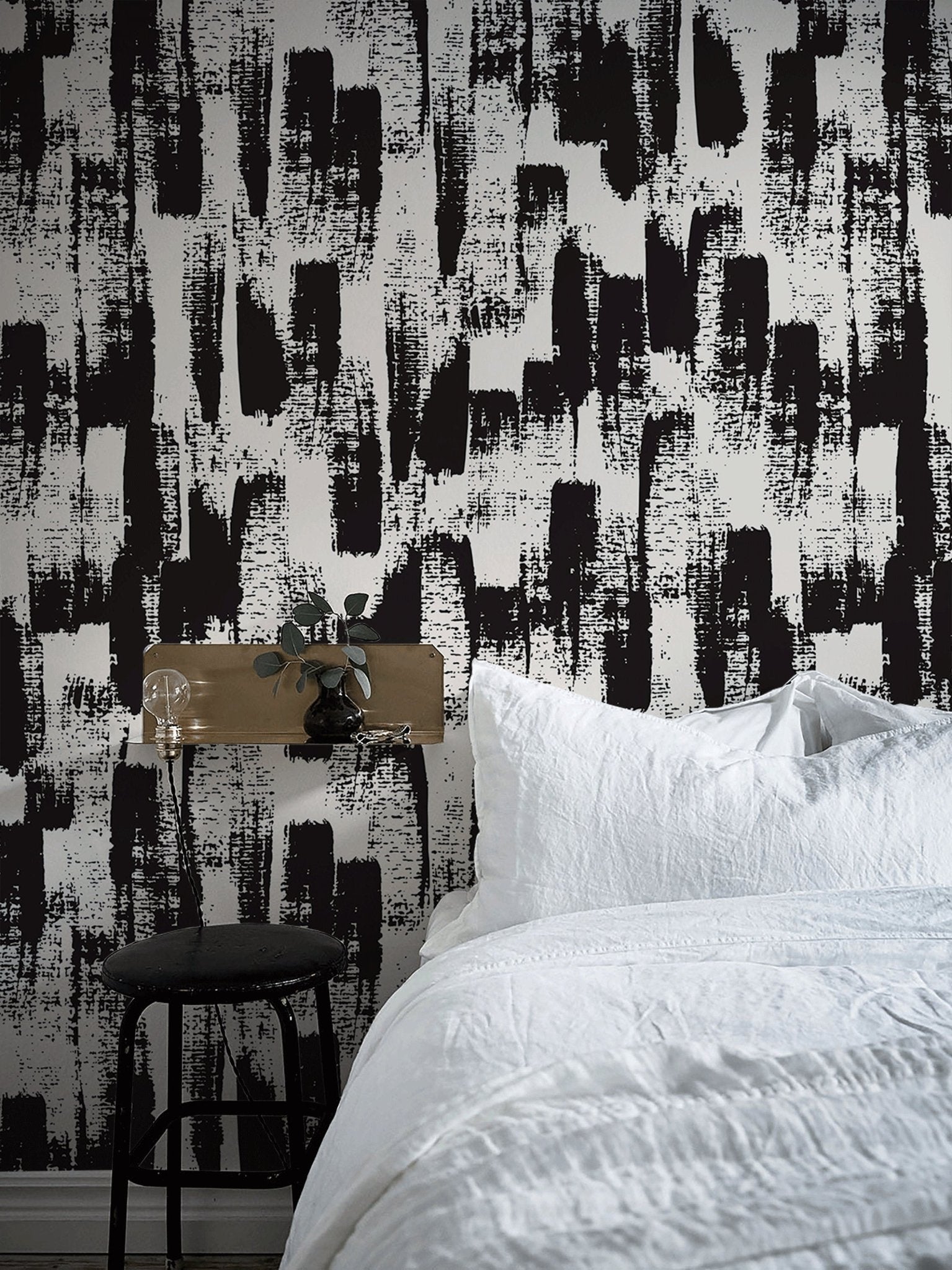 Abstract Brushstroke Wallpaper - B086 - WallTrend