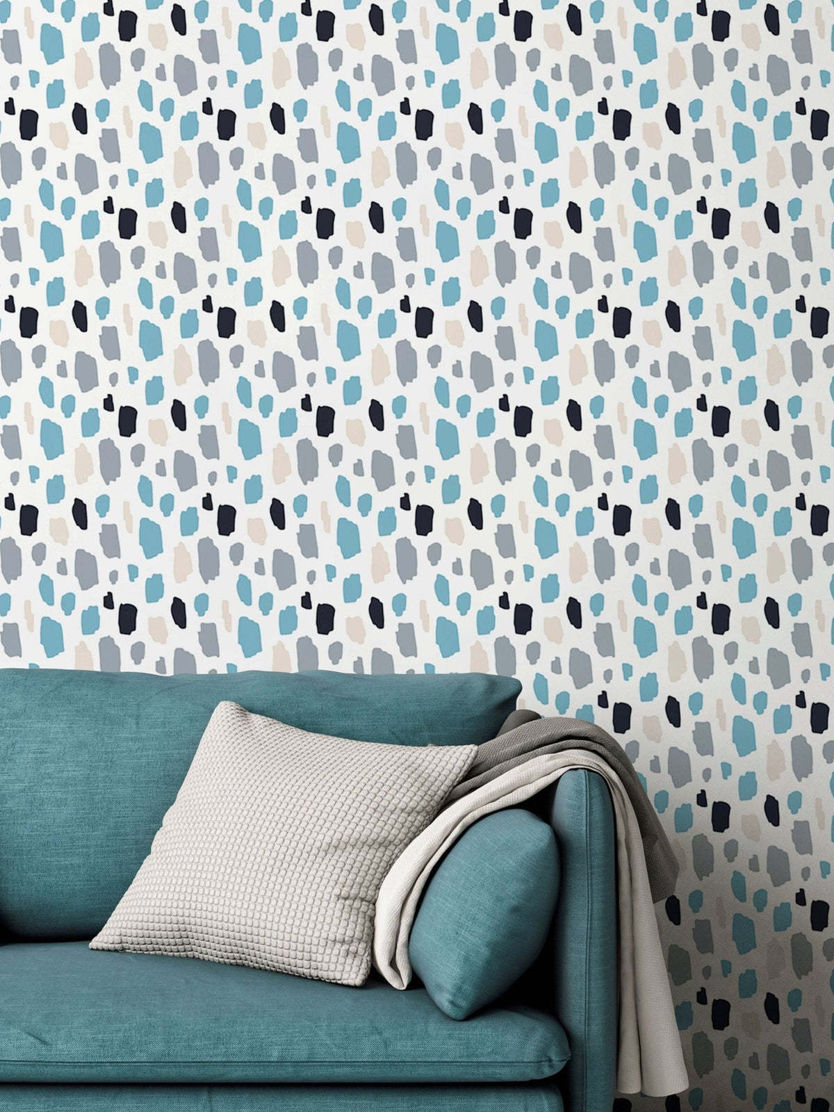 Abstract Brushstroke Wallpaper - B282 - WallTrend