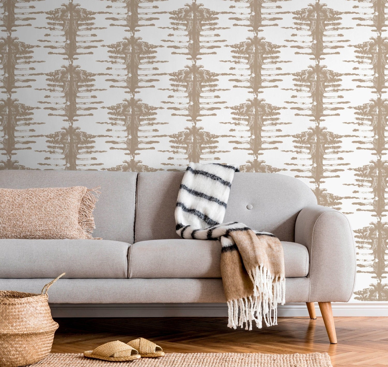 Abstract Brushstroke Wallpaper - C741 - WallTrend