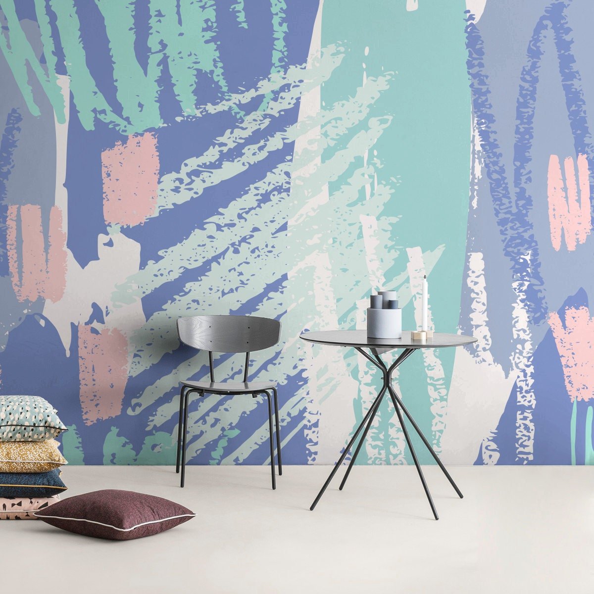 Abstract Brushstrokes Wallpaper - B358 - WallTrend