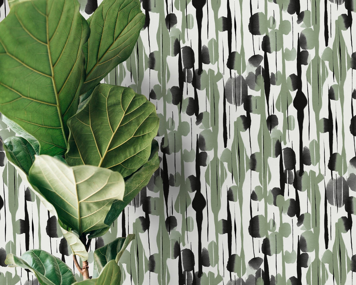 Abstract Brushstrokes Wallpaper - D537 - WallTrend