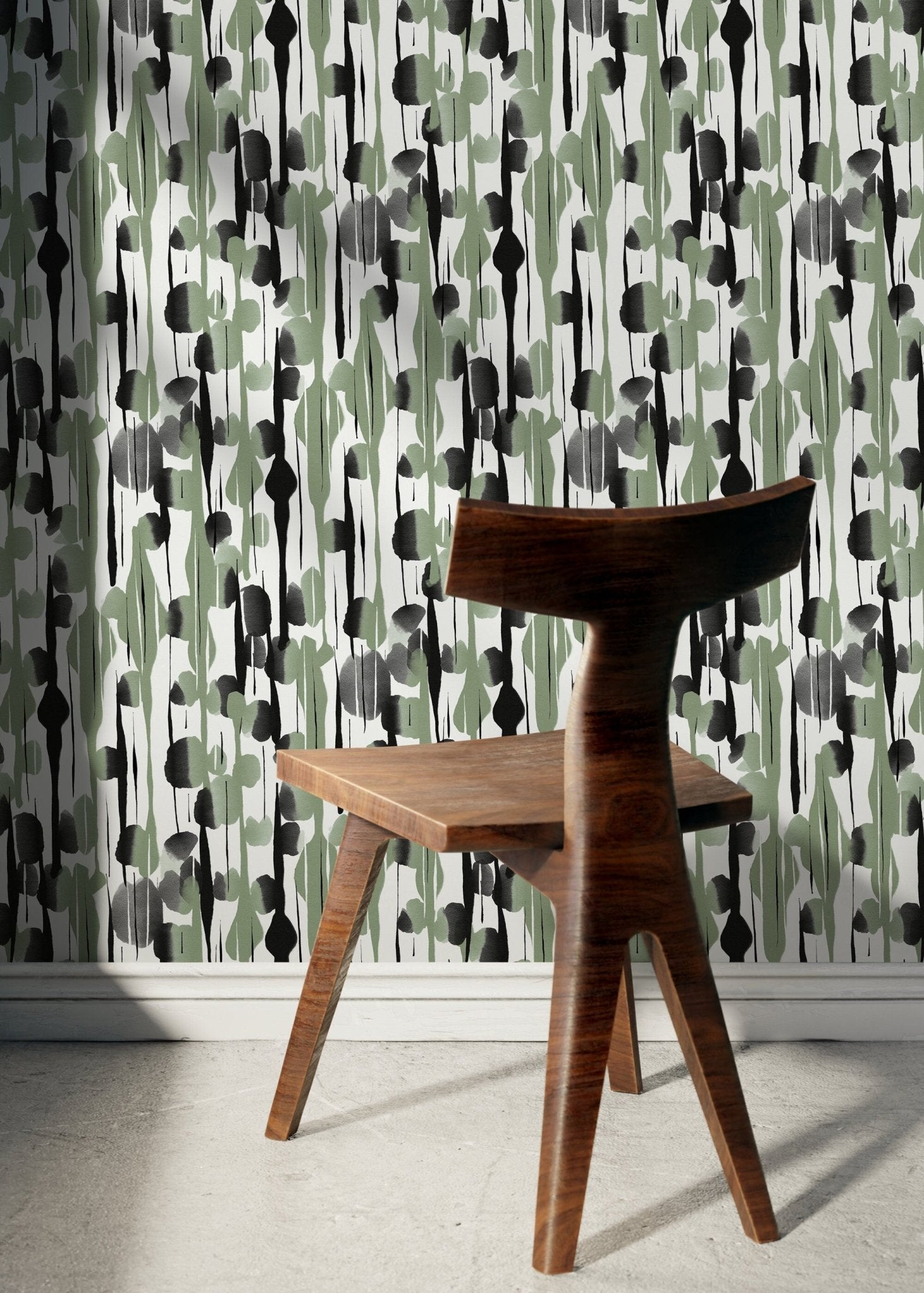 Abstract Brushstrokes Wallpaper - D537 - WallTrend