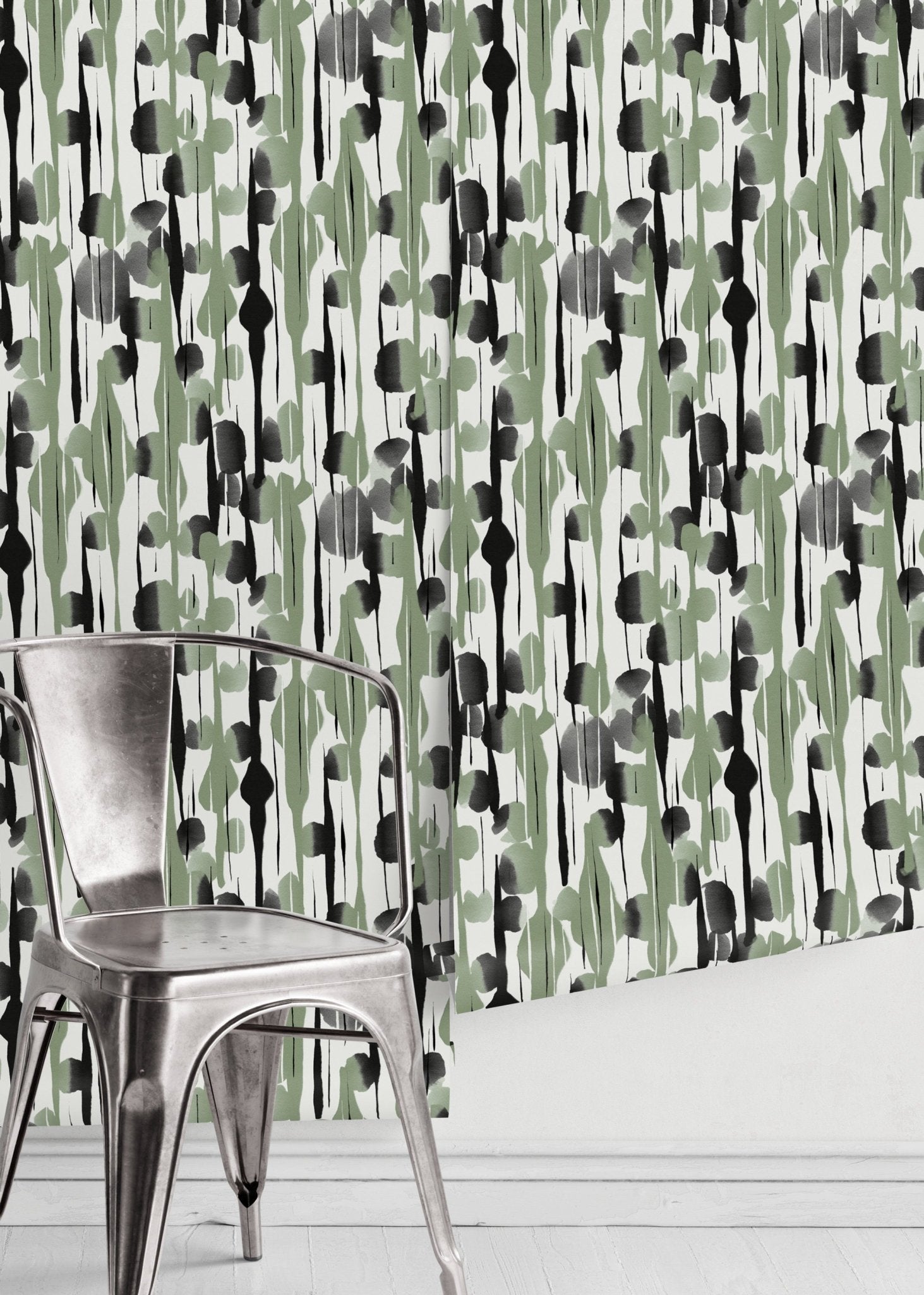 Abstract Brushstrokes Wallpaper - D537 - WallTrend