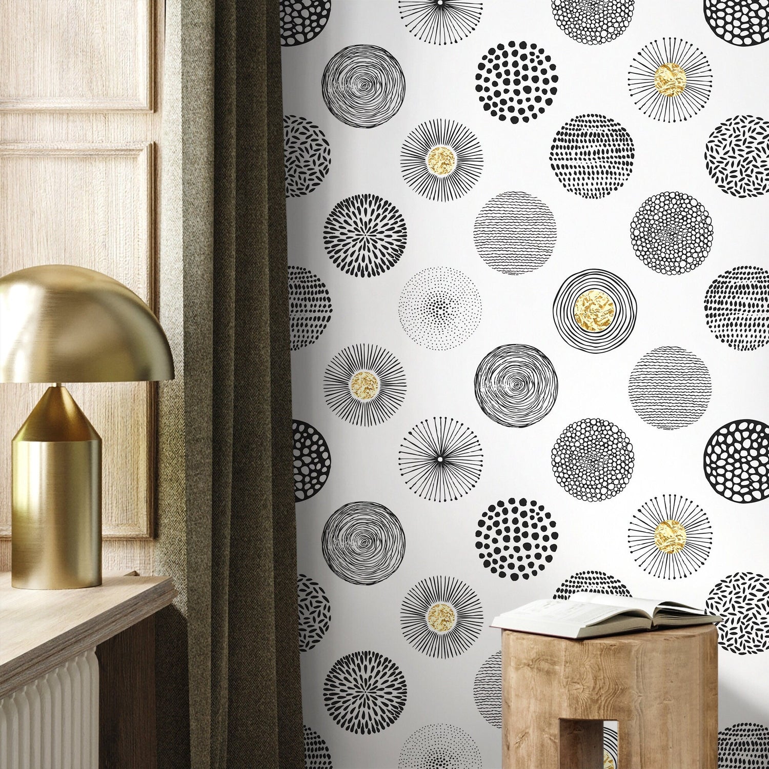 Abstract Circles Art Wallpaper - A029 - WallTrend