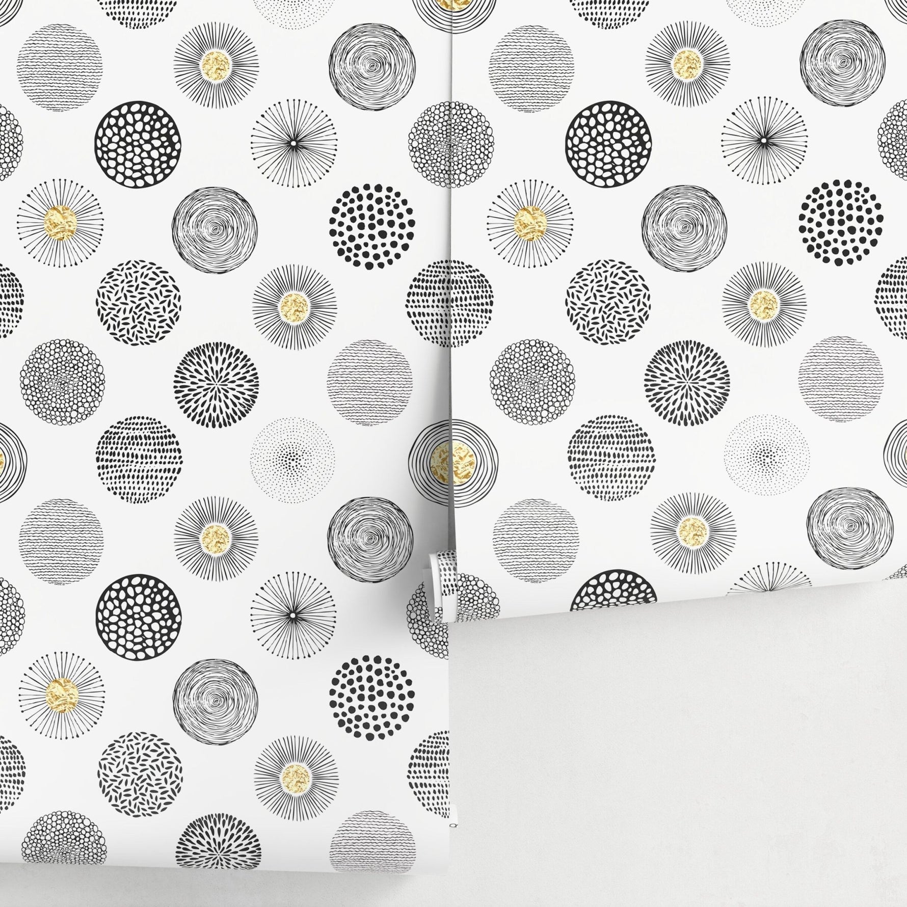 Abstract Circles Art Wallpaper - A029 - WallTrend