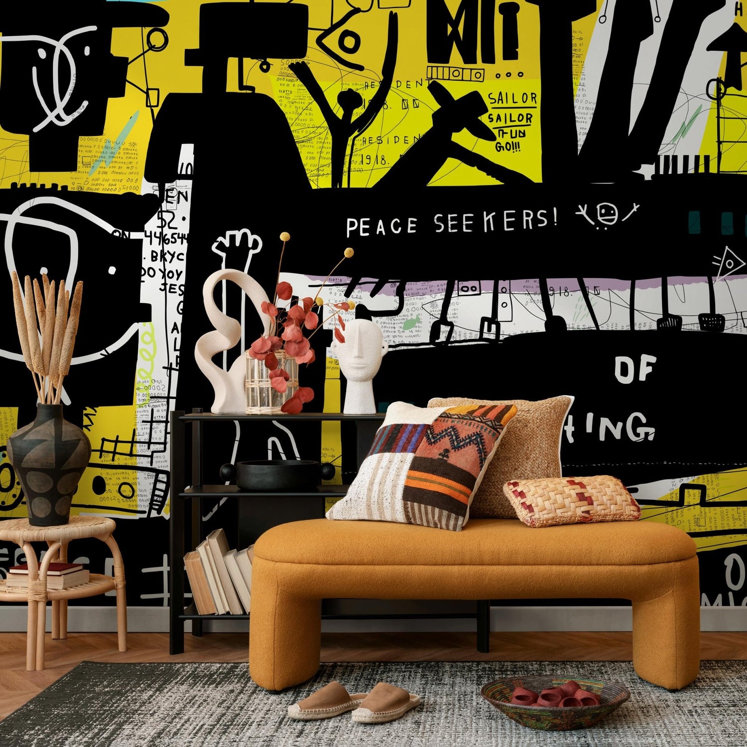 Abstract Cityscape Wallpaper - B704 - WallTrend