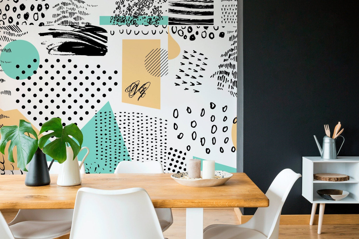 Abstract Collage Wallpaper - B158 - WallTrend