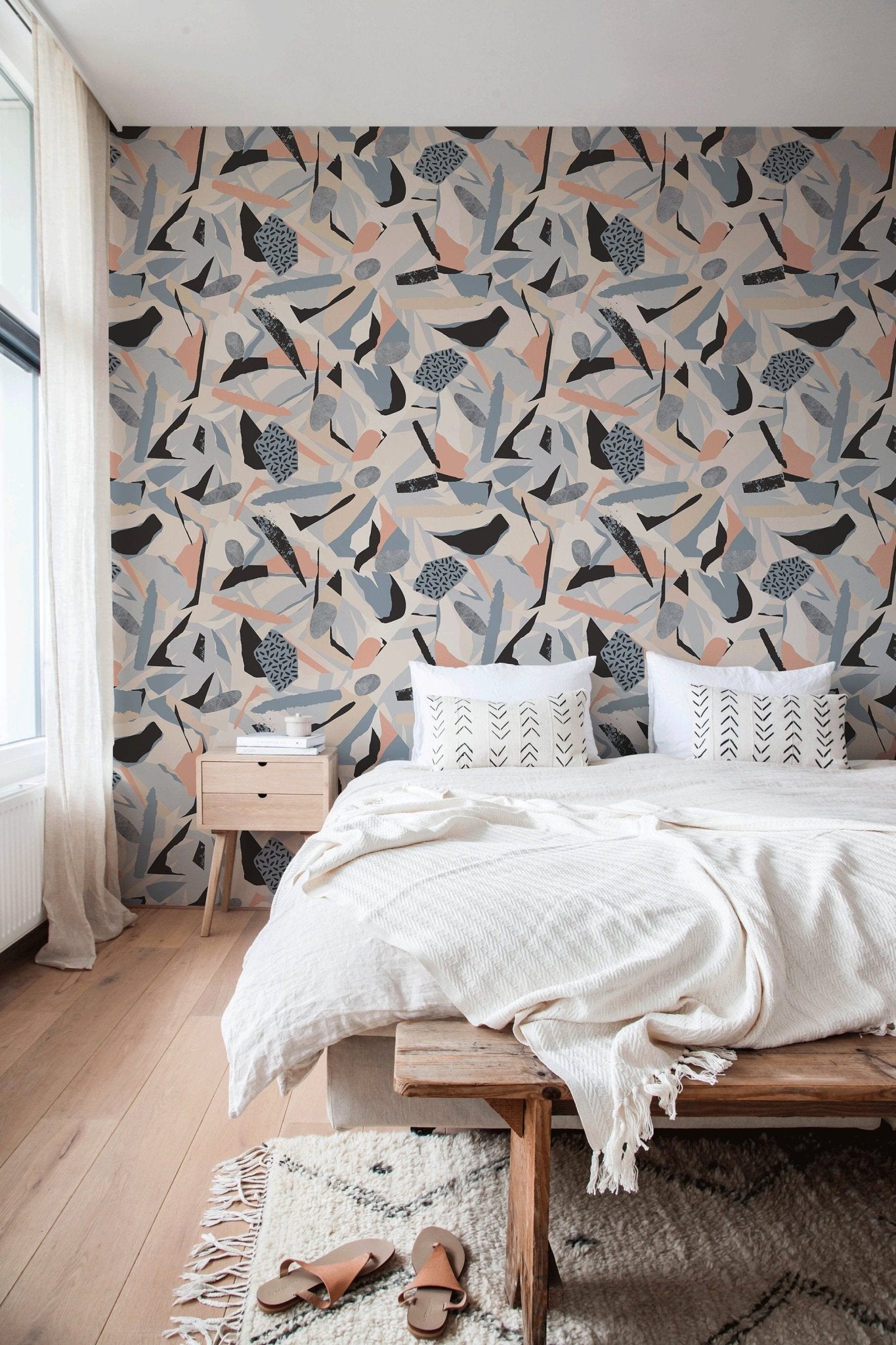 Abstract Collage Wallpaper - B305 - WallTrend