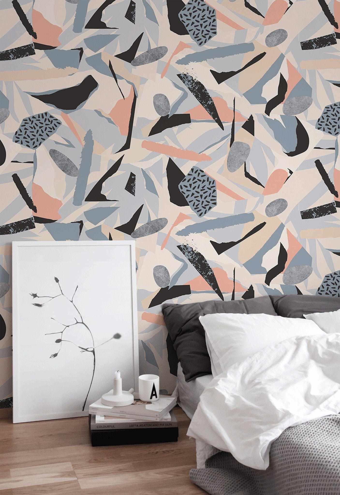 Abstract Collage Wallpaper - B305 - WallTrend