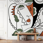 Abstract Cubism Art Wallpaper Modern Mural Peel and Stick Wallpaper Home Decor - D564 - WallTrend