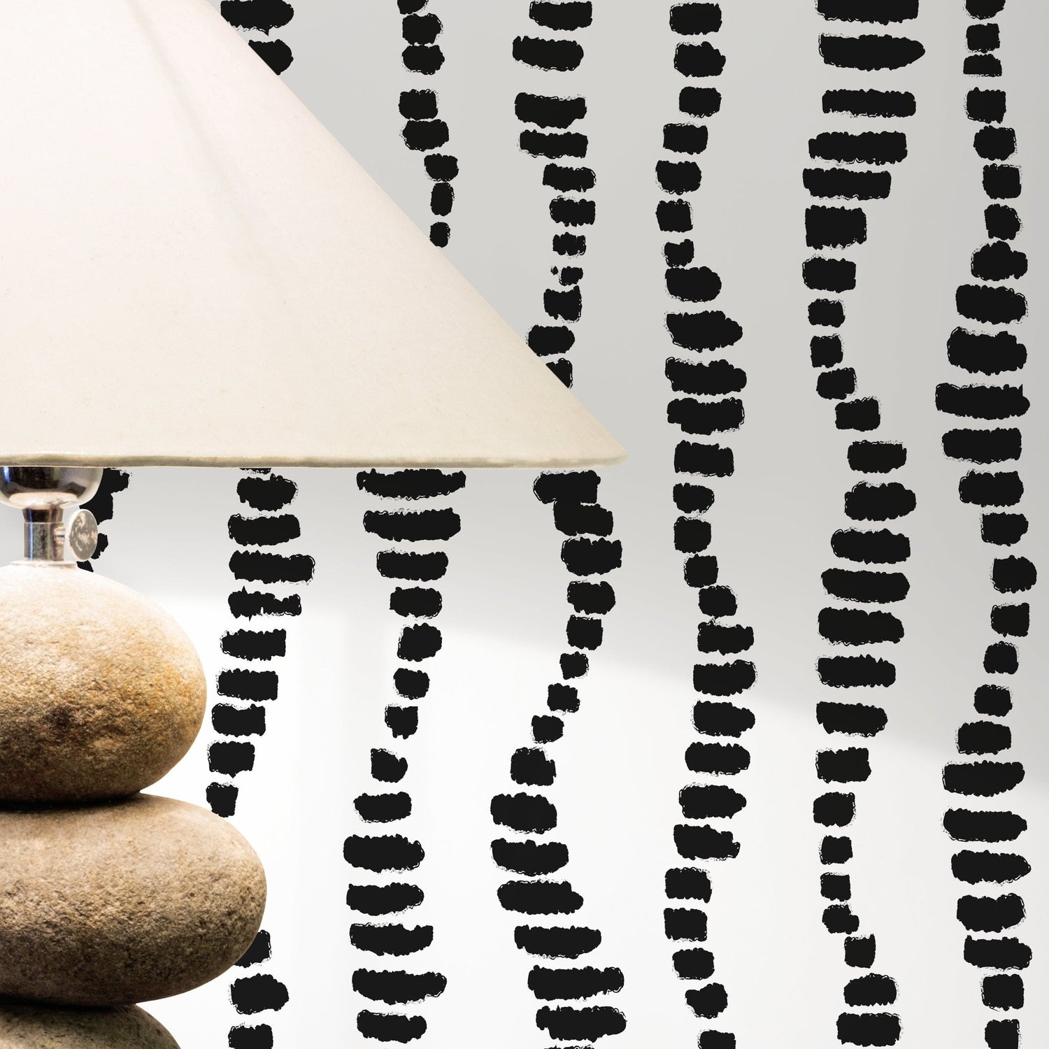 Abstract Curves and Dots Wallpaper - C535 - WallTrend