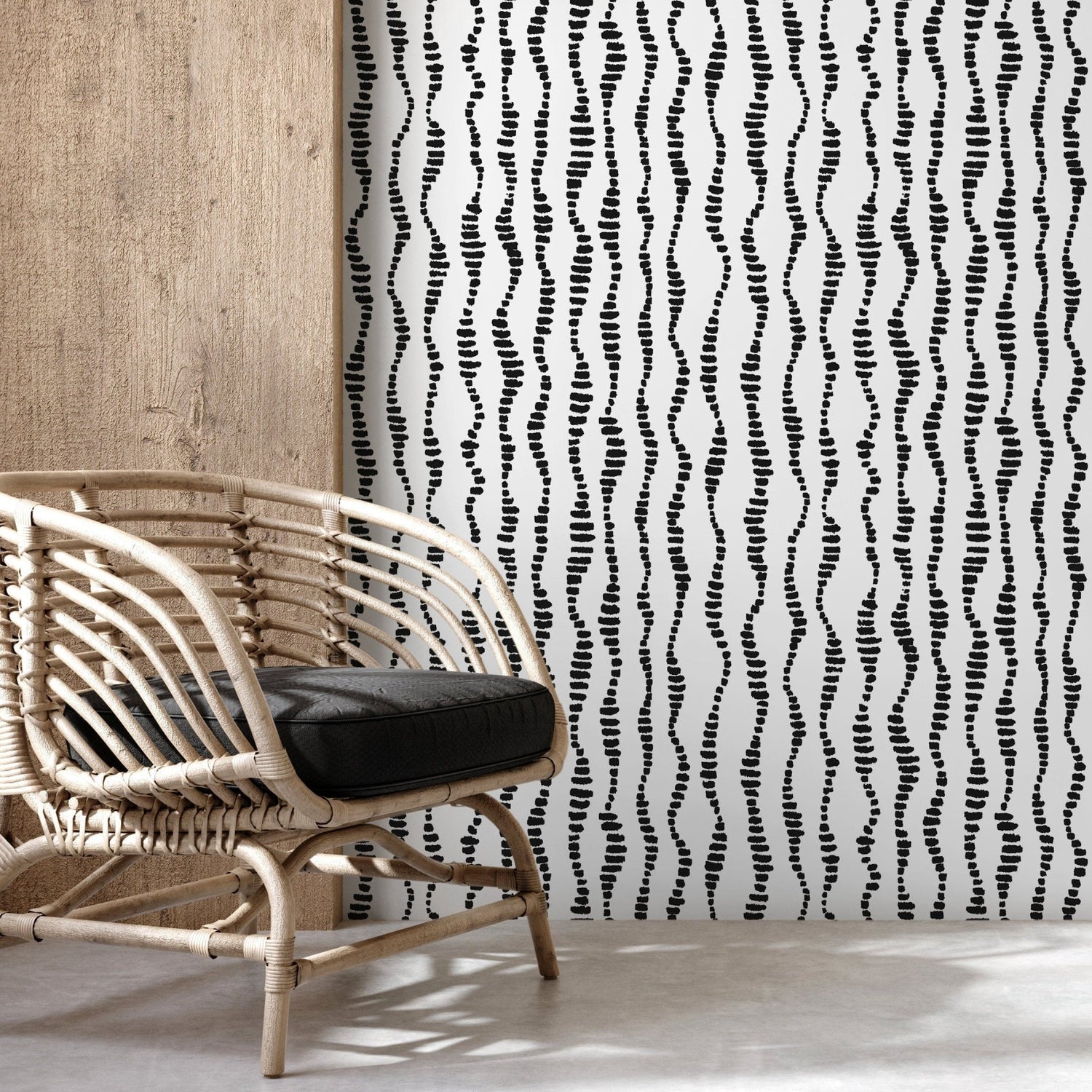 Abstract Curves and Dots Wallpaper - C535 - WallTrend