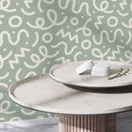 Abstract Curves and Lines Wallpaper - D573 - WallTrend