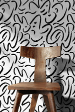 Abstract Curves Wallpaper - C507 - WallTrend