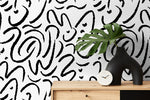 Abstract Curves Wallpaper - C507 - WallTrend