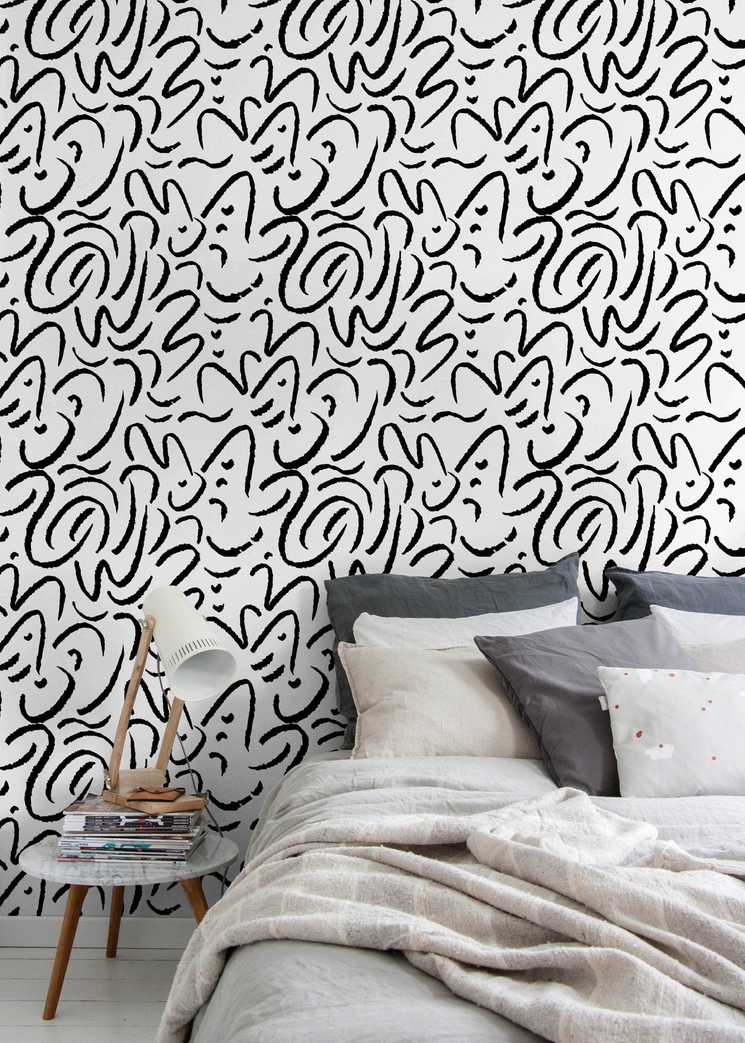 Abstract Curves Wallpaper - C507 - WallTrend