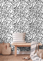 Abstract Curves Wallpaper - C507 - WallTrend