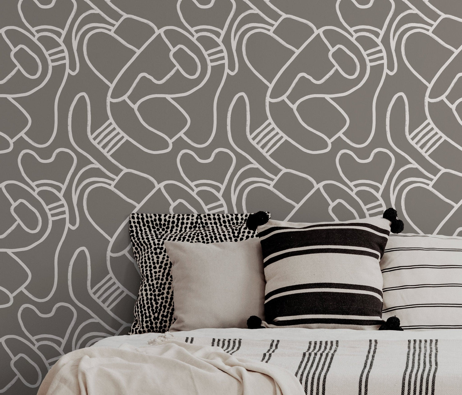 Abstract Curves Wallpaper - X109 - WallTrend