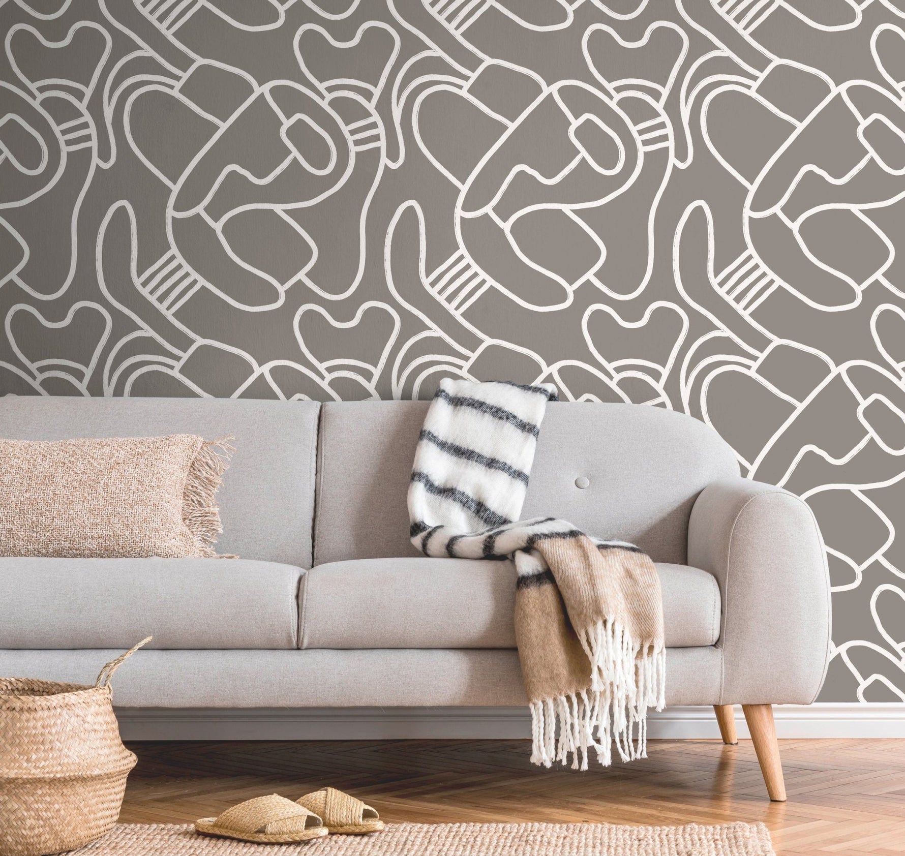 Abstract Curves Wallpaper - X109 - WallTrend