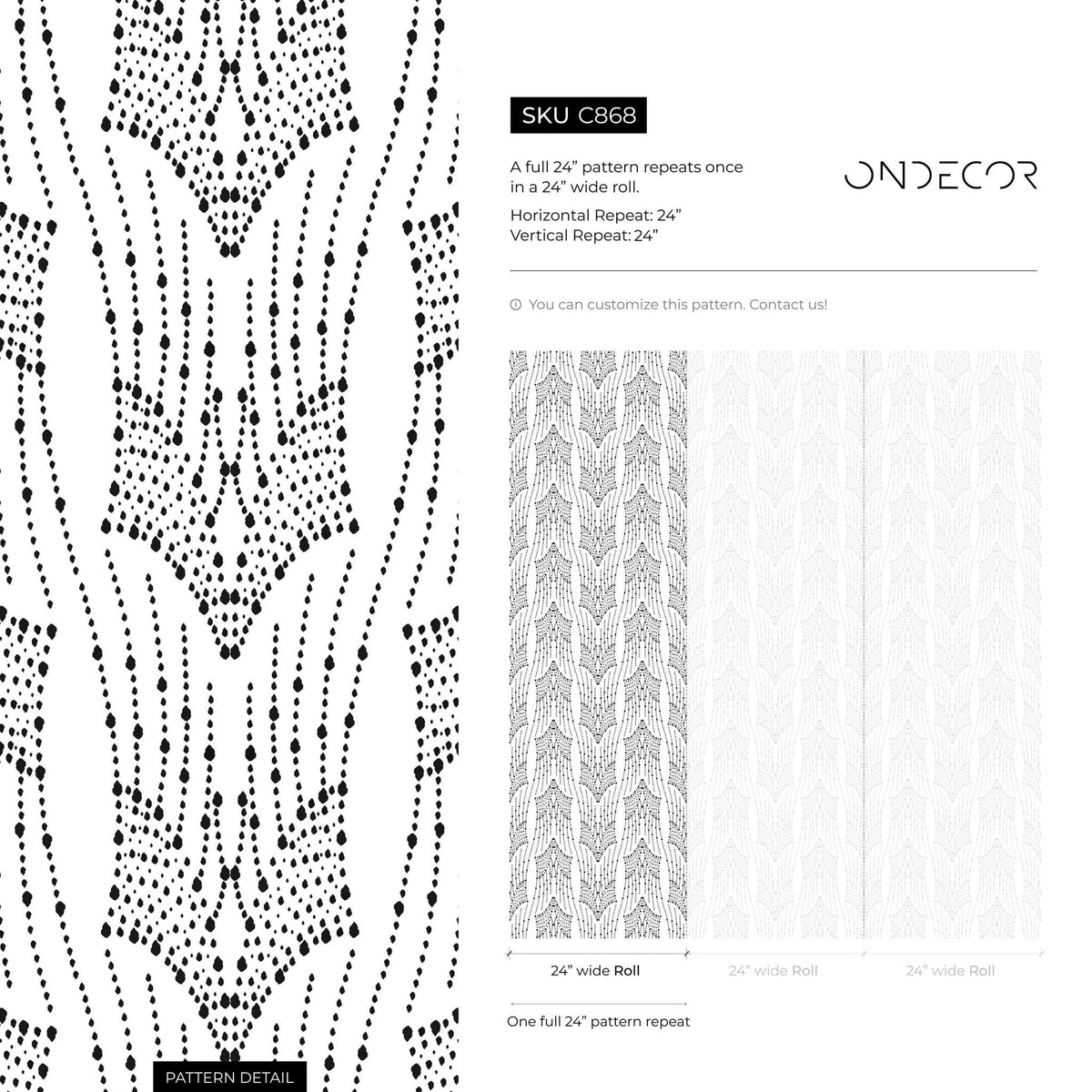 Abstract Dotted Curve Wallpaper - C868 - WallTrend